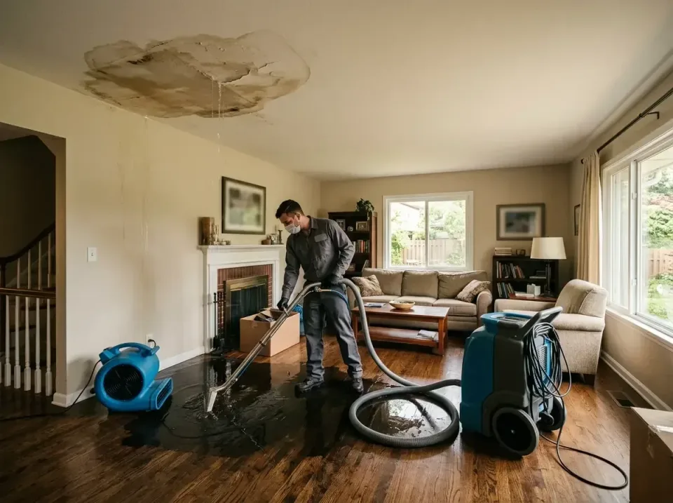 attic-pipe-burst-ceiling-drip-008 — frequently asked questions, Water Damage Restoration & Carpet Care in Chaska, MN